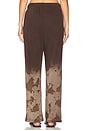 view 4 of 6 Mabel Wide Leg Pant in Dark Brown Splash