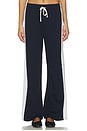 view 1 of 6 Lux Track Pant in Navy & Milk