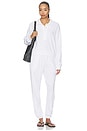 view 5 of 6 Viper Sweatpant With Side Pocket in White