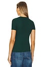 view 3 of 4 Kayden Short Sleeve Fitted Tee in Emerald