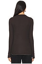 view 3 of 4 Alick Long Sleeve Fitted Top W/ Thumbhole Top in Vintage Black