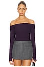 view 1 of 4 Lanny Off Shoulder Long Sleeve Top in Deep Amethyst