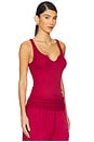 view 2 of 4 Murphy Tank With Open Slit Front in Maroon Haze