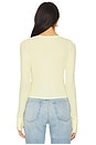view 3 of 4 Vesca Snap Front Tee in Butter Yellow