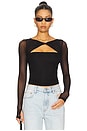 view 1 of 4 Velo Knotted Neck Top in Black
