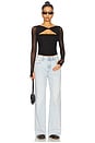 view 4 of 4 Velo Knotted Neck Top in Black
