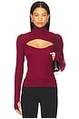 view 1 of 4 Cade Long Sleeve Turtleneck Top in Berry Wine