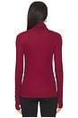 view 3 of 4 Cade Long Sleeve Turtleneck Top in Berry Wine
