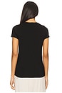 view 3 of 4 Tucker Short Sleeve Fitted Tee in Black