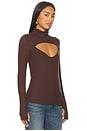 view 2 of 4 Cade Long Sleeve Top Turtle Neck Top in Dark Brown