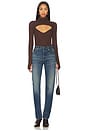 view 4 of 4 Cade Long Sleeve Top Turtle Neck Top in Dark Brown