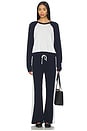 view 4 of 4 Siri Colorblock Raglan Pullover Top in Milk & Navy