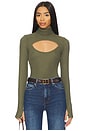 view 1 of 4 Cade Long Sleeve Turtleneck Top in Moss