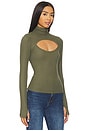 view 2 of 4 Cade Long Sleeve Turtleneck Top in Moss