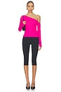 view 4 of 4 Magdaleno Asymmetrical Longsleeve Top in Dark Pink