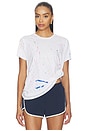 view 1 of 5 CAMISETA TIRANTES BOYFRIEND ROMAN in White & Neon Splatter