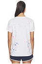 view 3 of 5 CAMISETA TIRANTES BOYFRIEND ROMAN in White & Neon Splatter