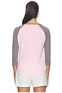 view 3 of 4 CAMISETA DE MANGA RAGLÁN 3/4 KATYA in Baby Pink & Grey