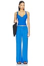 view 4 of 4 Kyler Cropped Tank With Open Slit Front in Bluebird