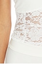 view 5 of 5 Ember Rib Lace Shortsleeve Tee in White