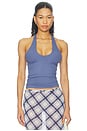 view 1 of 4 Mills Halter Top in Blue Lilac