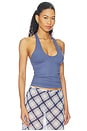 view 2 of 4 Mills Halter Top in Blue Lilac