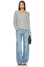 view 6 of 5 TOP HOMBRO ABIERTO KRISTOPHER in Heather Grey