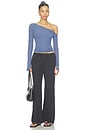 view 5 of 4 Magdaleno Cold Shoulder Long Sleeve in Blue Lilac