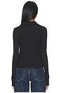 view 4 of 4 Bartlet Long Sleeve Polo Henley in Black
