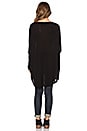 view 3 of 3 Elwood Long Sleeve Oversized Cape Top in Black