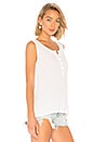 view 2 of 4 Lilo Snap Henley Tank in White
