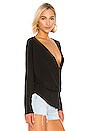 view 2 of 4 Seth Wrap Top in Black