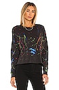 view 1 of 4 KEEGAN 티셔츠 in Onyx & Neon Splatter