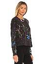 view 2 of 4 KEEGAN 티셔츠 in Onyx & Neon Splatter
