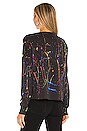 view 3 of 4 KEEGAN 티셔츠 in Onyx & Neon Splatter