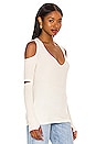 view 2 of 4 ТОП С ДЛИННЫМ РУКАВОМ CASTIEL in Ivory
