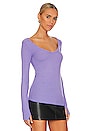 view 2 of 4 Otis Long Sleeve Top in Deep Lavender