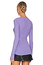 view 3 of 4 Otis Long Sleeve Top in Deep Lavender