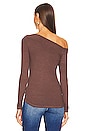 view 3 of 4 Off Shoulder Long Sleeve in Brownie