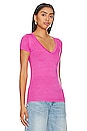 view 2 of 4 Kendrick V-neck Tee in Bright Pink