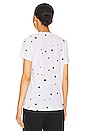 view 3 of 4 Hall Short Sleeve Tee With Stars in White & Black