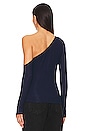 view 3 of 4 Magdaleno Asymmetrical Tee in Astral Navy