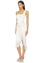 view 3 of 5 Midi Dress in White