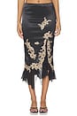 view 1 of 6 JUPE MIDI in Black