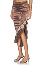 view 3 of 6 JUPE MIDI  in Brown