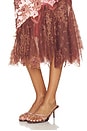 view 7 of 6 FALDA MAXI  in Pink & Chocolate