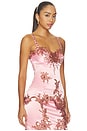view 2 of 6 Top in Pink & Chocolate