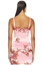 view 5 of 6 Top in Pink & Chocolate