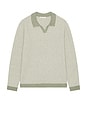 view 1 of 3 Liam Sweater Polo in Vetiver & Ivory