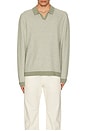 view 3 of 3 Liam Sweater Polo in Vetiver & Ivory